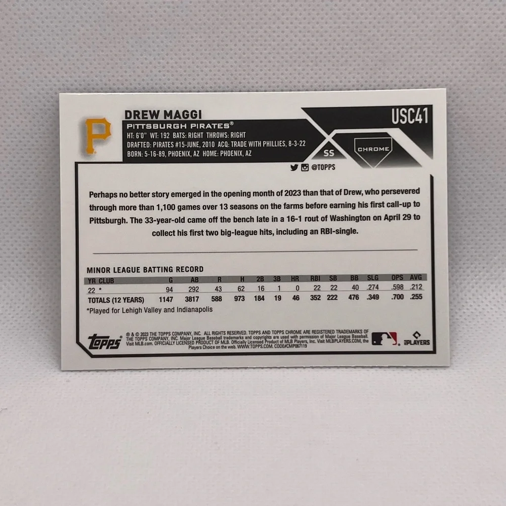 Drew Maggi Rookie Refractor - Picture 3 of 3